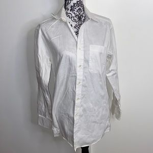 Tommy Hilfiger Size 32-33 White Regular Fit Shirt